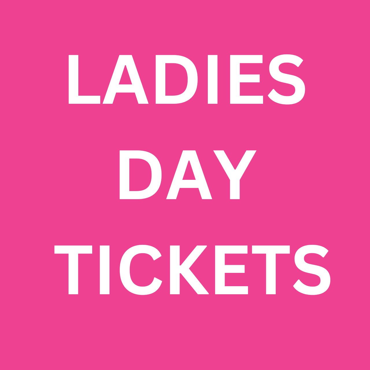 LADIES DAY 2026 - 4x Drinks
