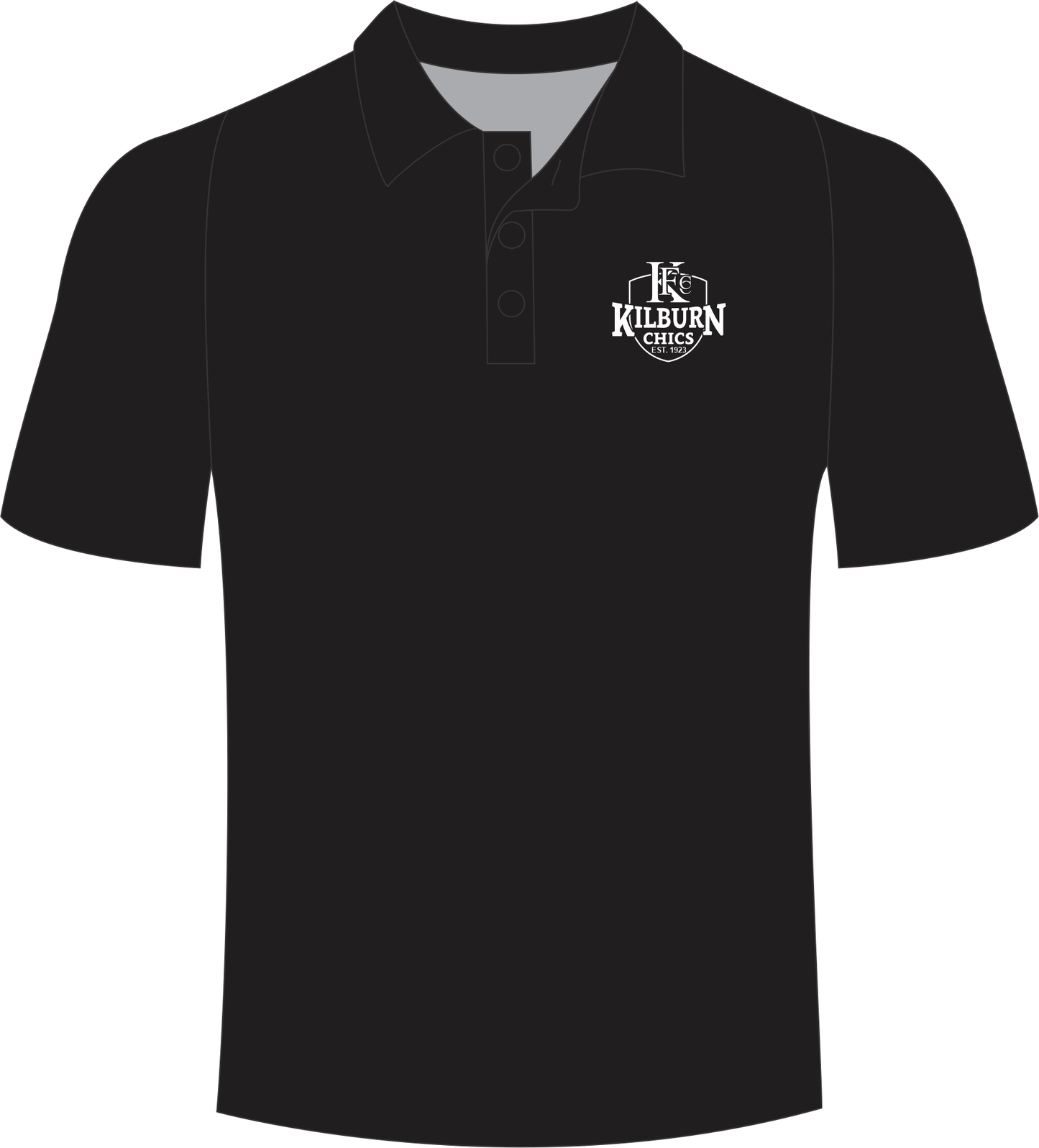 Kilburn Supporter Black Polo
