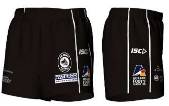 Gameday Snr Footy Shorts BLACK or WHITE